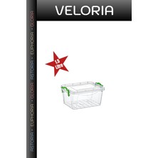 Veloria Yeni Nesil Küçük Kutu Mutfak Düzeni Çekmece Içi Şeffaf Saklama 1.5 Litre