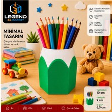 Legend 3D Market Kurşun Kalem Tasarımlı Renkli Masaüstü Düzenleyici Organizer