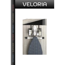 Veloria Premium Ütü Masası Asma Aparatı Düzenleme Çözümü Ev Düzeni Kapı Askısı