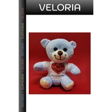 Veloria Premium Hediye Seni Seviyorum Yazılı Tişörtlü Peluş Ayıcık Tatlı Sürpriz Samimi Jest Hatıra Eşyası