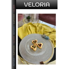Veloria Premium Amerikan Servis Sağlam Dikiş Rustik Tarz Mutfak Eşyası Sunum Altlığı