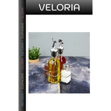 Veloria Özel Seri Yemek Hazırlığı Çeyizlik Pratik Set Cam Yağlık ve Sirkelik Seti