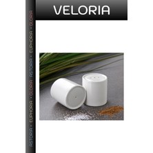 Veloria Özel Seri Sofra Düzeni Ikram Baharatlık 2'li Tuzluk Seti
