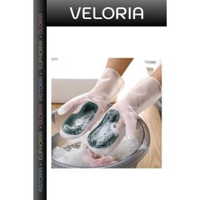Veloria Yeni Nesil Kullanışlı Ürün Mutfak Aracı Pratik Araç Silikon Bulaşık Yıkama Eldiveni