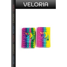 Veloria Özel Seri Genç Hediyesi Günlük Okul Hazırlığı Unicorn Tasarımlı Pop-It Defter