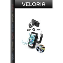 Veloria Özel Seri Motor Aparatı Yolculuk Eşyasi Su Geçirmez Motosiklet Telefon Tutucu
