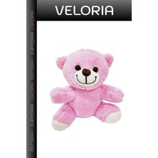 Veloria Özel Seri Eğlenceli Oyun Koleksiyonluk Sürpriz Hediye Pembe Peluş Oyuncak Ayıcık
