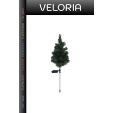 Veloria Premium Solar Dekoratif Çam Ağacı Teras Lambası Peyzaj Ürünü Yeni Ev Hediyesi