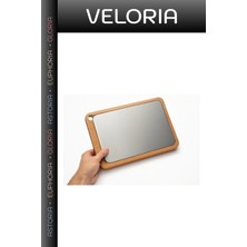 Veloria Premium Ahşap Paslanmaz Çelik Kesim Sunum Tahtası Gıda Sunumu Ev Içi Yemek Aleti