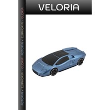 Veloria Özel Seri Araç Süsü Ses Cihazı Genç Odası Mavi Model Araba Tasarımlı Hoparlör - Bluetooth USB