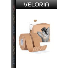 Veloria Özel Seri Spor Sağlık Esnek Medikal Sporcu Kas Destekleyici Kinezyo Ağrı Bandı 25 cm x 5 M