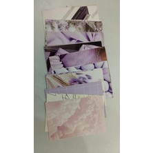 Relatos Soft Pastel Mor ve Pembe Estetik Duvar Kolaj Seti - 50 Adet Lavanta ve Bulut Temalı Fotoğraf Kartları, Genç Kız Odası Dekorasyonu, Pink Aesthetic Poster Paketi (10X15 Cm)