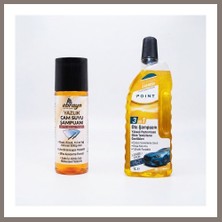 Bezos Cilalı Konsantre Oto Şampuanı 1 Litre ve Oto Cam Suyu Şampuanı 40 ml 1 Adet Rns