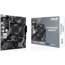 Asus Prıme A520M-R Ddr4 5100MHZ 1xhdmı 1xm.2 Usb2.0 Matx Am4 (Amd Am4 5000/4000 /3000 Serileri Ile Uyumlu) Dlra