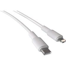 Relatos Coral Type C-Lightning 27WATT Pd Hızlı Şarj Kablosu (Beyaz) (120 Cm)