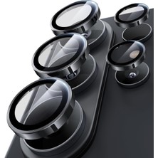 Relatos Samsung Galaxy S26 Ultra ile Uyumlu Safir Kamera Lens Koruyucu, Parmak Izi Bırakmayan, Hd Şeffaf, Çizilmeye Dayanıklı Temperli Cam Lens Koruma (Siyah, Galaxy S26 Ultra)