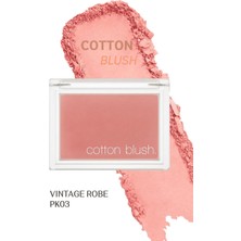 Relatos Yumuşak Dokulu Kolay Sürülebilen Allık Cotton Blusher (Vintage Robe)
