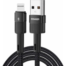 Relatos 1 Metre Usb-A Lightning Hızlı Şarj Kablosu 2.4A 480 Mbps Veri Aktarımlı Örgülü Kısa Şarj Kablo