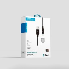 Relatos Alumicable Xl Lightning Şarj ve Data Kablosu, Siyah, 2 M
