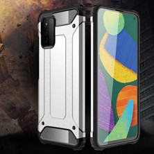 Relatos Samsung Galaxy A03S ile Uyumlu Çift Katman Koruyucu Crash Military Tank Kılıf - Mavi