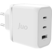 Relatos 65W Usb-C + Usb-A 3 Portlu Gan Şarj Aleti iPhone & Macbook & Notebook Type-C Hızlı Şarj Cihazı