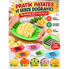 Mucit Home Kızartmalık Parmak Patates Doğrayıcı Elma Dilimleyici Bıçak Aparat Sebze Kesme Aleti
