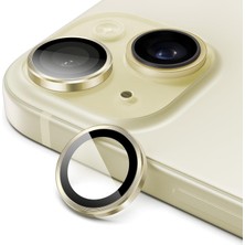 Relatos iPhone 15,15 Plus Için, Kamera Lens Koruyucu, Basit Kurulum, Hd Berrak Görüntü, Metal Çerçeve, 9h Temperli Cam, Çizilmeye Dayanıklı, Camera Lens Protector (Sarı)