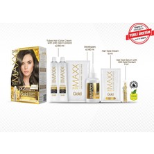 Relatos Gold Serisi 24K Altın Parçacıklı Serum ile 1 Kutu 2 x 50 ml ve Geliştiriciler Saç Boyası (Küllü Kumral 7.1)