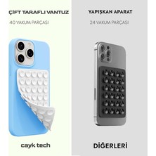 Relatos . Büyük Boy Vantuzlu Telefon Tutacağı, Silikon Vakumlu Telefon Tutucu, Ahtapot Vantuz (Mavi)