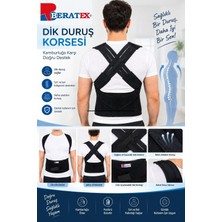 Beratex Dik Duruş Korsesi Sırt Korsesi Kamburluk Önleyici Medikal Bel Korsesi Unisex Dik Durma Korsesi