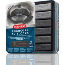 Relatos Kömür Xl Blokları 6'lı Set, 6'lı Set, 60 mm Ekstra Büyük Blok, Doğal Olarak Suda Çözünür, Eskiz, Çizim ve Etkileyici Işaret Yapımı Için Ideal, Profesyonel Kalite (2306196)