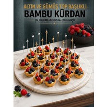 Mucit Home Gold Gümüş Toplu Karışık Kanepe Kürdanı 50 Adet Kokteyl ve Parti Sunum Kürdanı