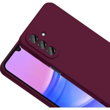 Relatos Samsung Galaxy A27 ile Uyumlu Kılıf Silikon Esnek Içi Kadife Kamera Lens Korumalı Mat Renkli Ince Tarz Kapak Mara Mürdüm