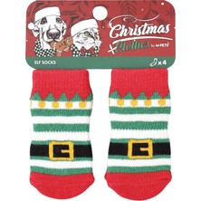Relatos Christmas Elf Kaymaz Tabanlı Çorap 4'lü