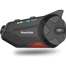 Relatos X97 Plus Interkom Motosiklet Kameralı 6 Kişi Grup Bluetooth Kask Intercom Video Kayıt Kulaklık