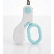 Relatos LED Işıklı Kedi Köpek Tırnak Makası Mini Evcil Hayvan Tırnak Kesici Güvenli Hassas Kesim LED Aydınlatmalı Ergonomik Kaymaz Tasarım Sessiz Kullanım Küçük Hayvanlar (Mavi)