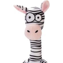 Relatos Köpek Oyuncağı, Sesli, Zebra, Peluş, Siyah/beyaz, 33X10X9CM