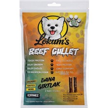 Relatos Lokums Köpek Dana Gırtlak Ödül Maması, STICK,%100 Doğal, Katkı Maddesi Içermez, 15 Cm, 2 Adet