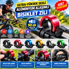 Universal Ultra-Yüksek Sesli Alüminyum Alaşımlı Bisiklet Zili (Adet Fiyatıdır)