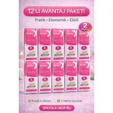 Urfakent Biowet Ağda Bezi 2 Metre Spatula Hediyeli Epilasyon Bezi Dayanıklı Tüy Dökme Bezi 12 Paket