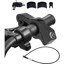 Universal GA09 Motor Motosiklet ve Bisiklet Için Elcik Fren Manet Kilidi Alüminyum Alaşım (Siyah)