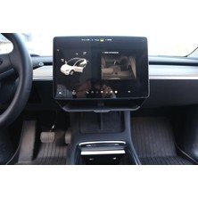 Universal Tesla Model Y ile Uyumlu Orta Konsol Altı Düzenleyici, Gri Abs+Tpe