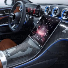 Universal Mercedes C Seri W206 ile Uyumlu Navigasyon, Dijital Gösterge ve Orta Konsol Nano Ekran Koruyucu, 3'lü Set