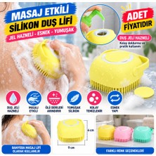 Universal Yumuşak Silikon Malzemeli Esnek Jel Hazneli Masaj Fonksiyonlu Etkili Banyo Duş Kese Lifi (Adet Fiyatıdır)