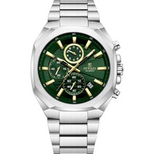 Reward Excellent Aktif Chronograph Geometrik Kasa Zümrüt Yeşil Kadran Çelik Erkek Kol Saati
