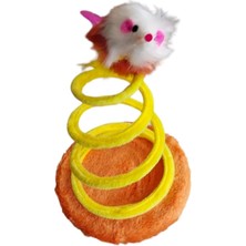 Universal Tineke Yaylı Fareli Çember Hacı Yatmaz Kedi Oyuncağı 23X14 cm 1 Adet