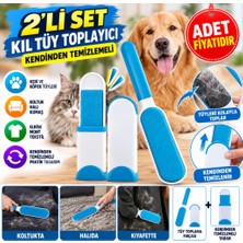 Universal 2li Set Kıl Tüy Toplayıcı Kendinden Temizlemeli Tarak