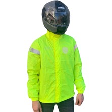 Universal Peru Sarı Üst Motosiklet Yağmurluğu