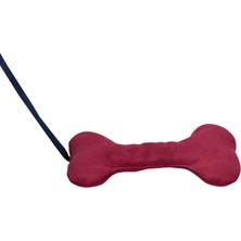 Universal Köpek Kemik Oyuncak Ipli Çekiştirmeli Kumaş Elyaf Dolgulu Boy 25 cm En 6 cm