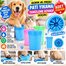 Universal Silikon Jel Fırçalı Kedi Köpek Pati Ayak Yıkama Temizleme Kovası (Küçük)(Adet Fiyatıdır)